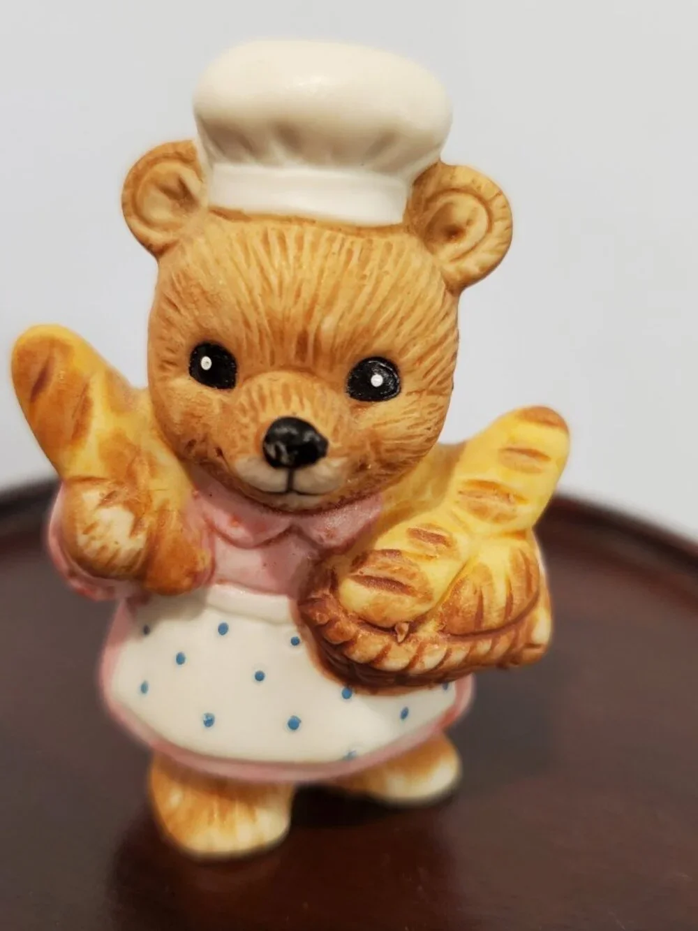 Vintage Homco Baker Bear Figurine Apron Loves of Bread 2